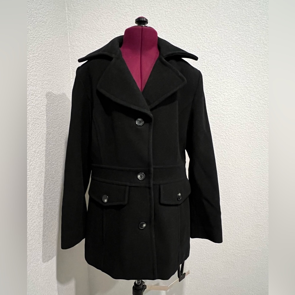 Ann Klein Single breasted Pea Coat